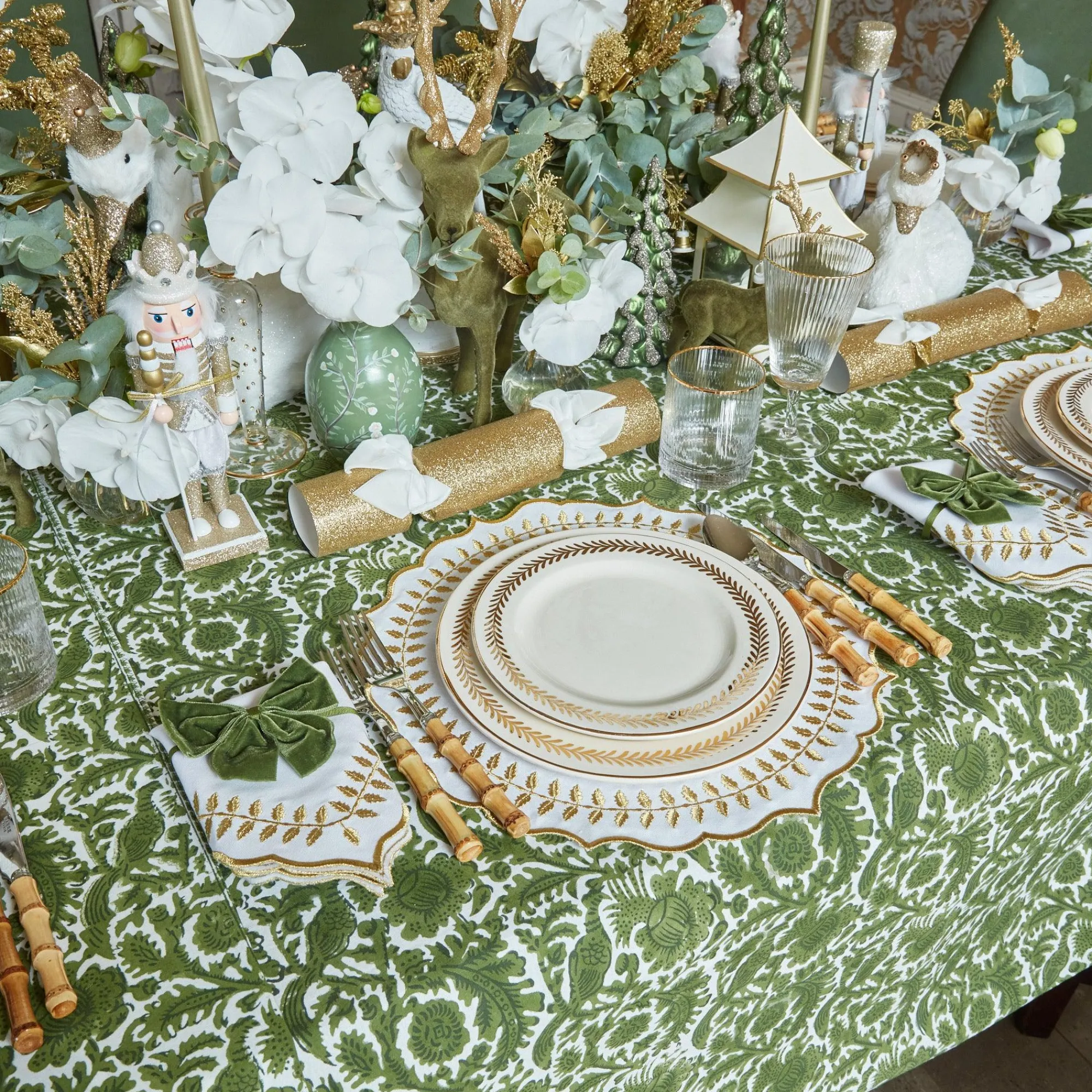 olive_pheasant_tablecloth_2.webp Best Olive Pheasant Tablecloth Tablecloths