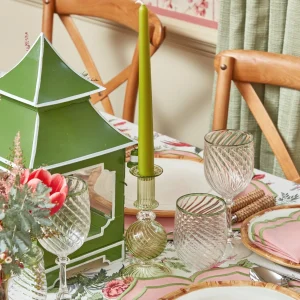 Cheap Olive Rim Swirl Wine Glasses (Set Of 4) Glasses