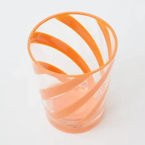Online Orange Swirl Outdoor Glasses (Set Of 6) Glasses