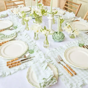 Outlet Pale Green Artichoke Candle Holder (Pair) Candle Holders