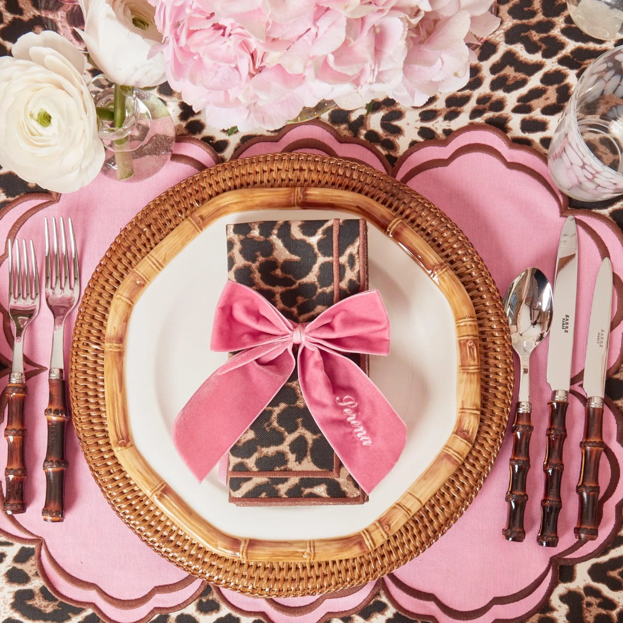 personalised_dusty_pink_n_17.webp Sale Personalised Dusty Pink Napkin Bow Napkin Rings, Bows & Wreaths