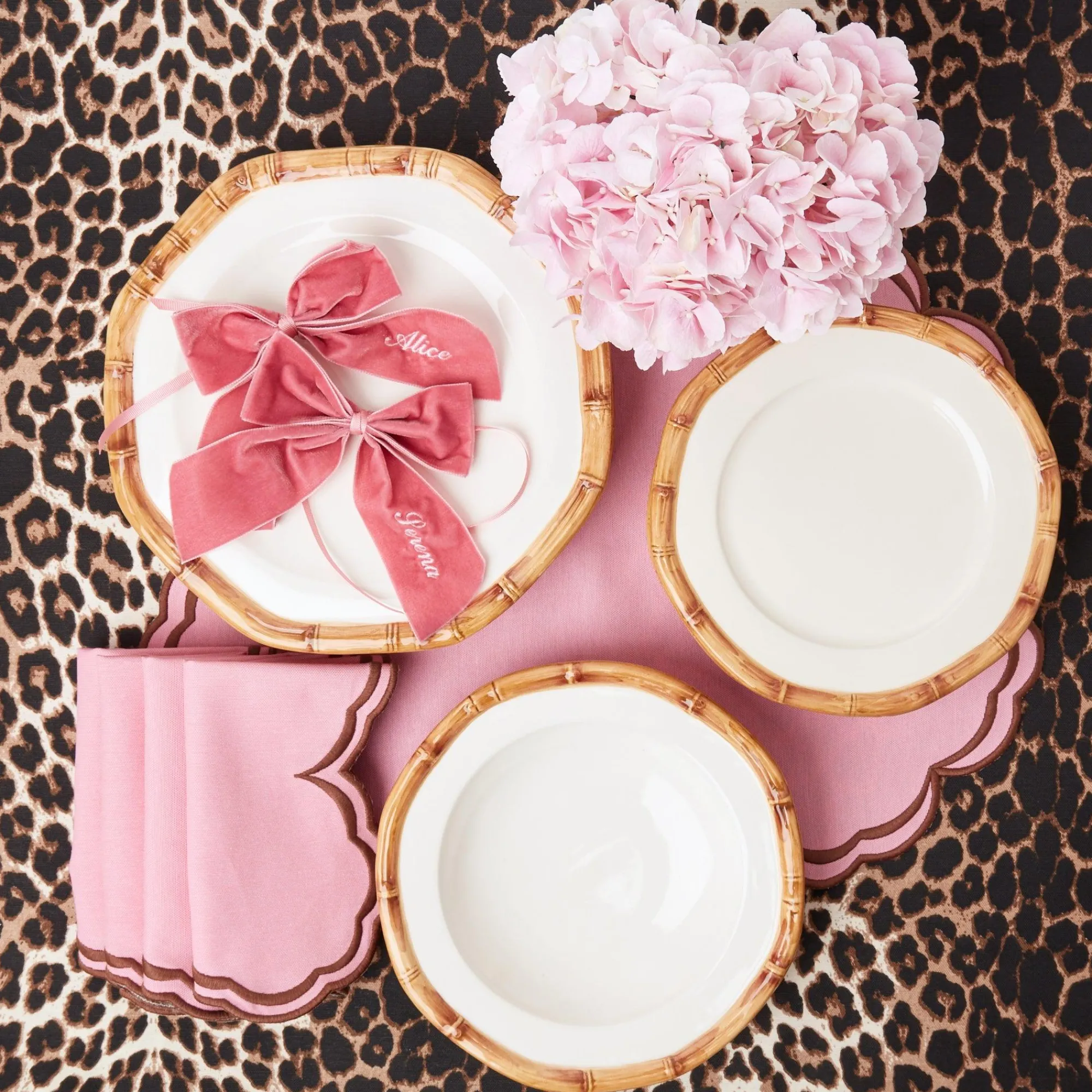 personalised_dusty_pink_n_27.webp Sale Personalised Dusty Pink Napkin Bow Napkin Rings, Bows & Wreaths