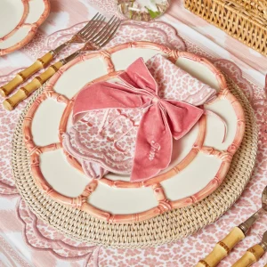 Sale Personalised Dusty Pink Napkin Bow Napkin Rings, Bows & Wreaths