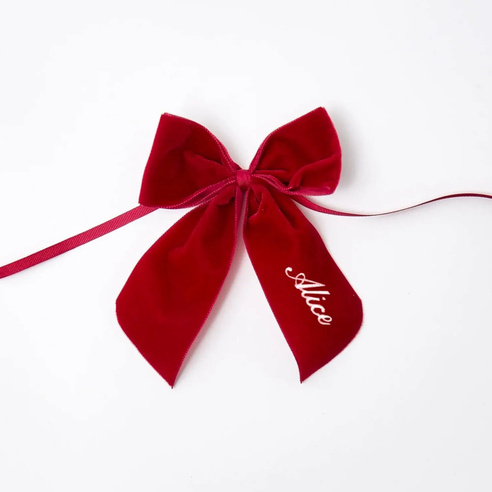 personalised_red_velvet_n_0.webp Online Personalised Red Velvet Napkin Bow Napkin Rings, Bows & Wreaths