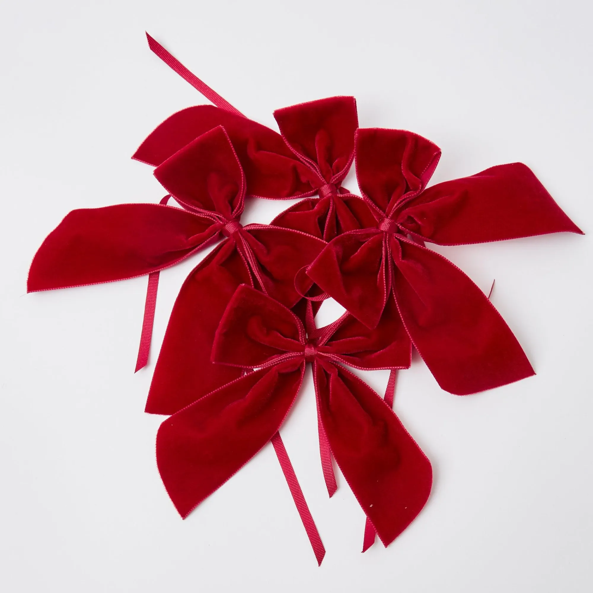 personalised_red_velvet_n_7.webp Online Personalised Red Velvet Napkin Bow Napkin Rings, Bows & Wreaths