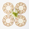 Cheap Petal Bamboo Ceramic Dinner & Starter Plates (Set Of 8) Starter Plates