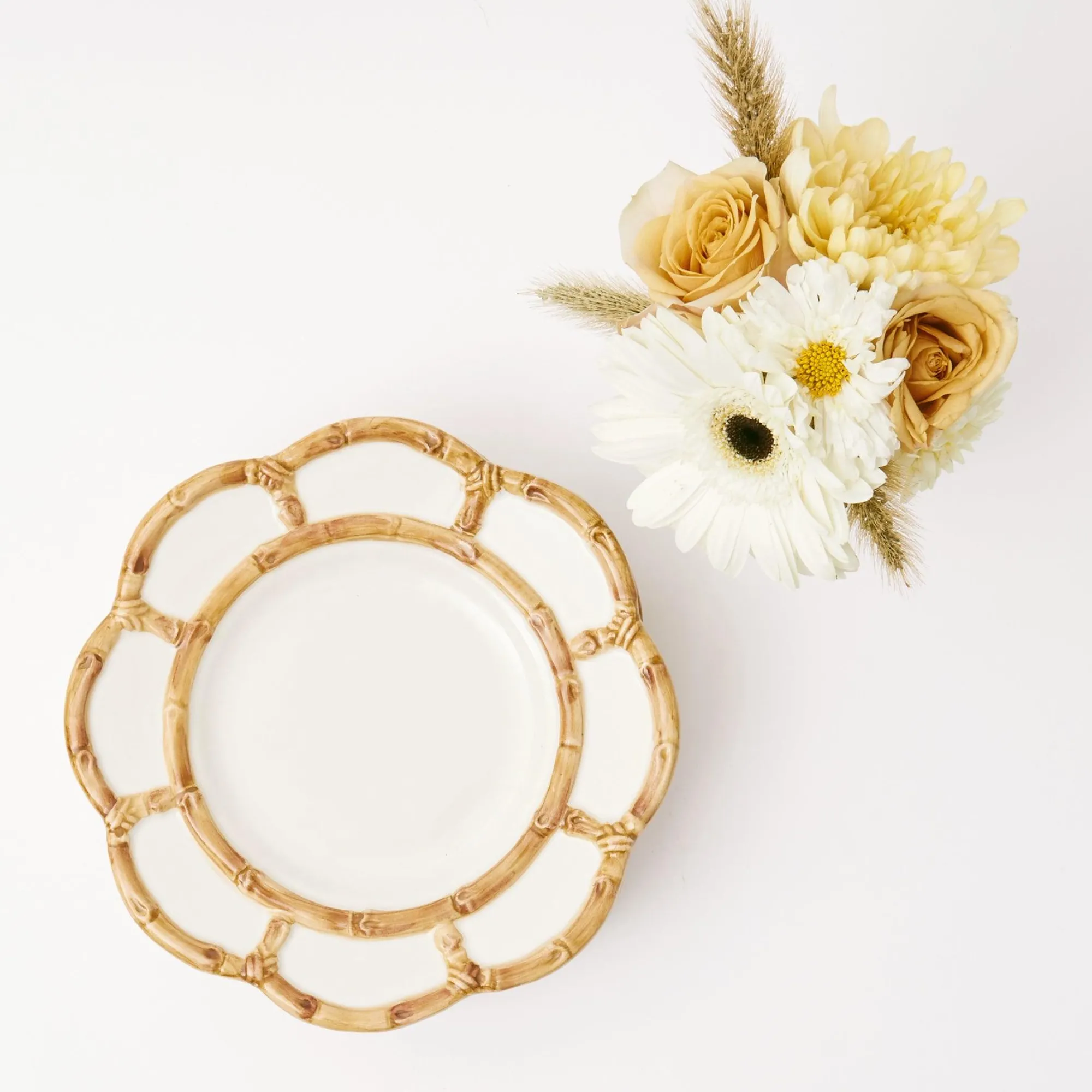 petal_bamboo_ceramic_dinn_17-1.webp Clearance Petal Bamboo Ceramic Dinner Plate (Set Of 4) Bamboo Crockery