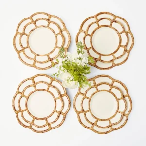 Best Petal Bamboo Ceramic Starter Plate Bamboo Crockery