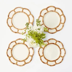 New Petal Bamboo Starter Plate (Set Of 4) Crockery Sets