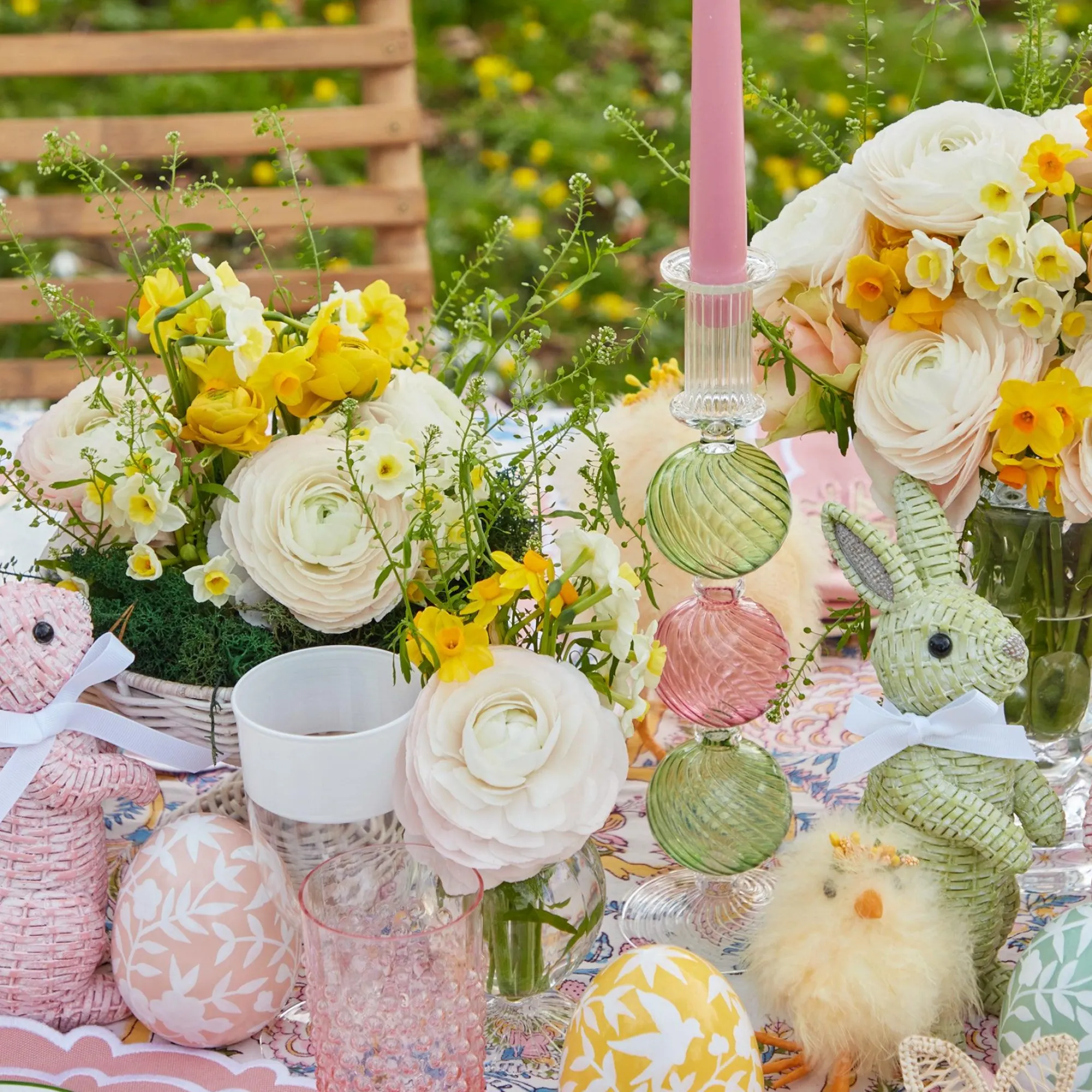 pink__green_camille_candl_4-2.webp Fashion Pink & Green Camille Candle Set (Green Candles) Candle Holders