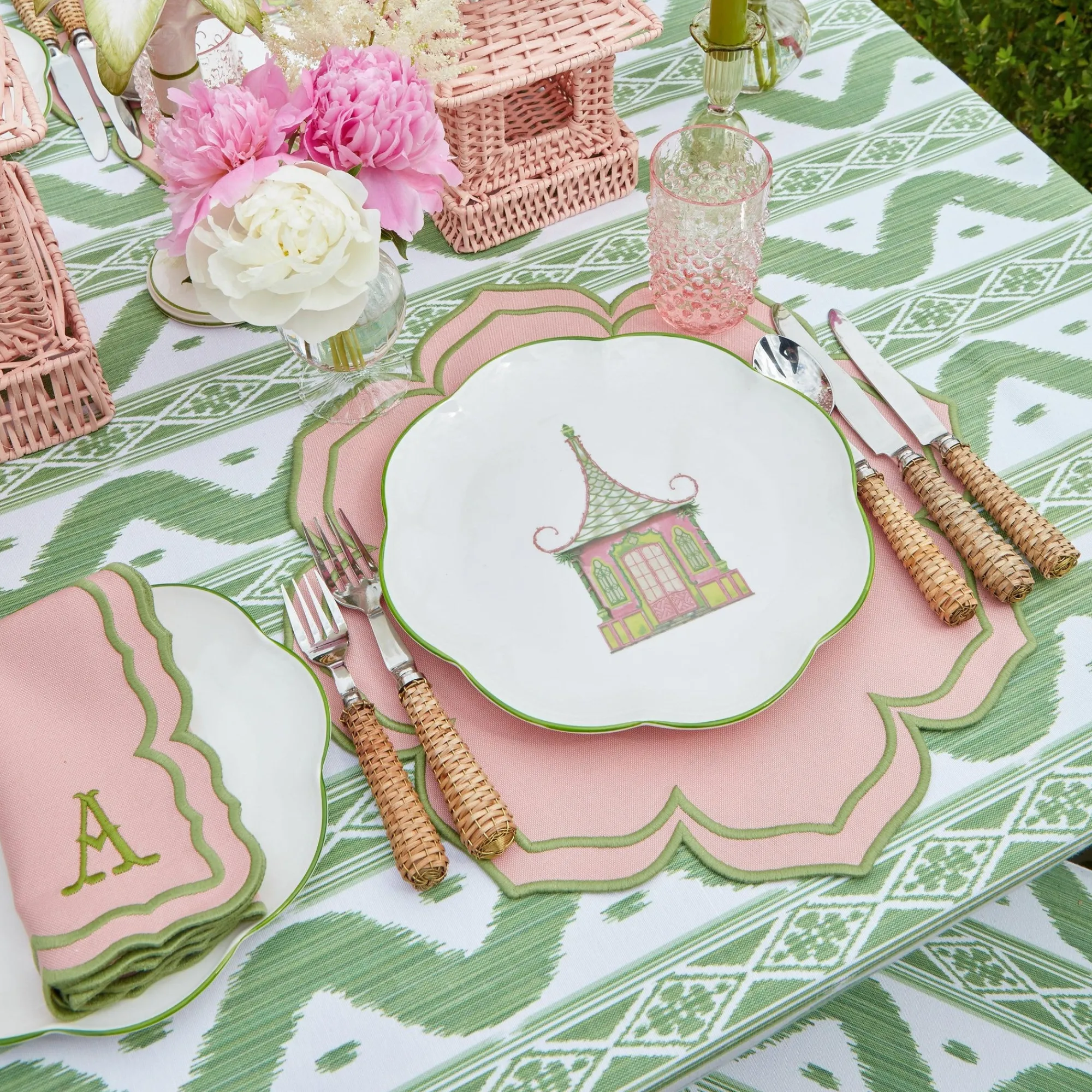 pink__green_pagoda_dinner_12-3.webp Cheap Pink & Green Pagoda Dinner & Starter Plates (Set Of 8) Dinner Plates