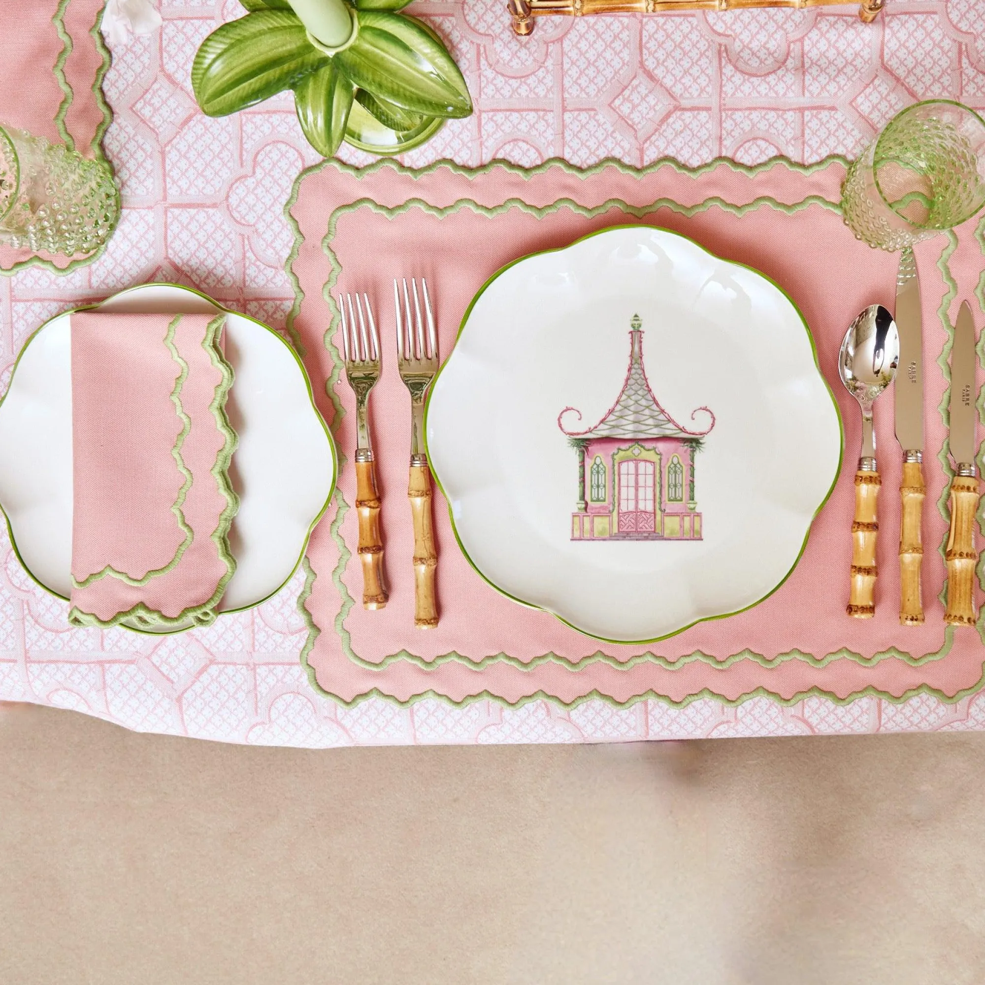 pink__green_pagoda_dinner_16-1.webp Best Pink & Green Pagoda Dinner Plate Dinner Plates