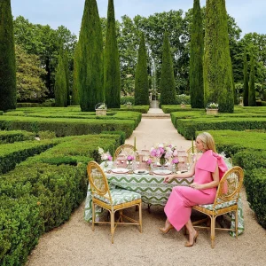 Flash Sale Pink & Green Pagoda Dinner Plate (Set Of 4) Crockery Sets