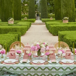 Best Pink & Green Pagoda Dinner Plate Dinner Plates