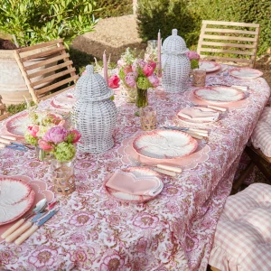 Flash Sale Pink Capri Lettuce Dinner Plate (Set Of 4) Dinner Plates