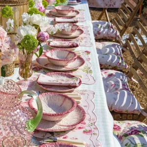 Best Sale Pink Capri Lettuce Dinner Plate (Set Of 4) Crockery Sets