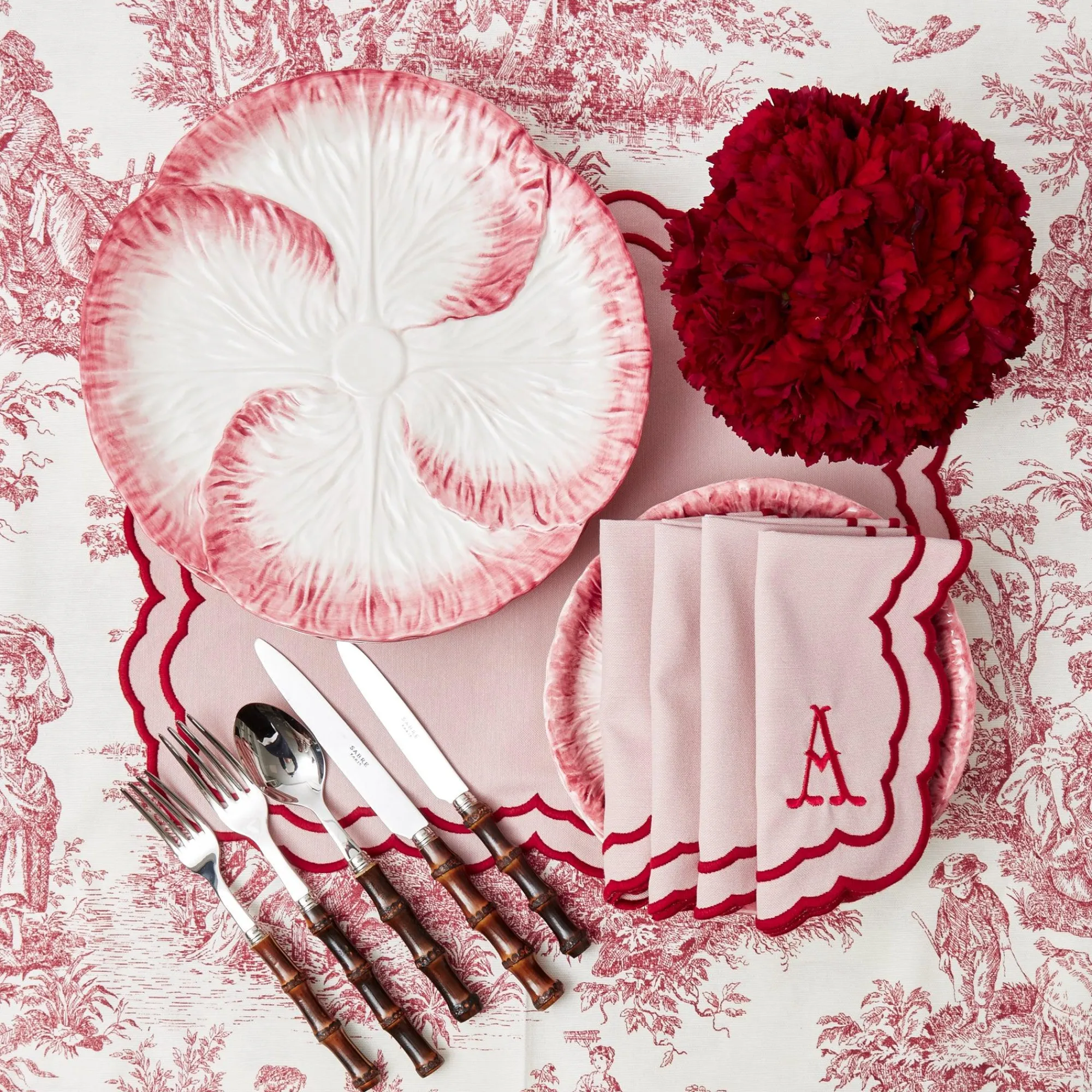 pink_capri_lettuce_dinner_3-3.webp Flash Sale Pink Capri Lettuce Dinner Plate (Set Of 4) Dinner Plates