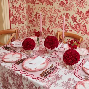 Flash Sale Pink Capri Lettuce Dinner Plate (Set Of 4) Dinner Plates