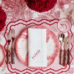 Best Sale Pink Capri Lettuce Dinner Plate (Set Of 4) Crockery Sets