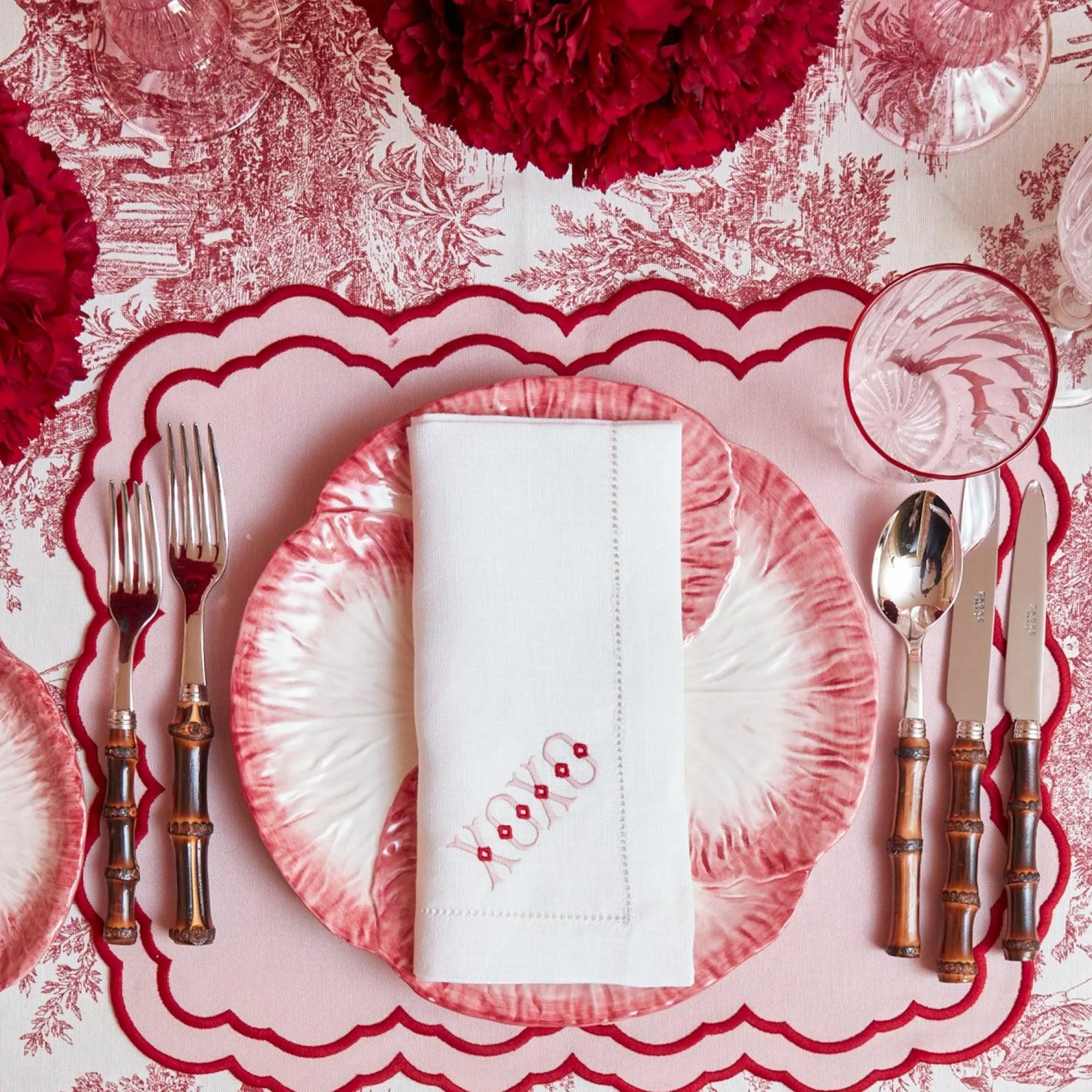 pink_capri_lettuce_dinner_5-2.webp Best Sale Pink Capri Lettuce Dinner Plate (Set Of 4) Crockery Sets