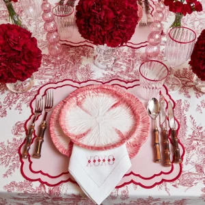 Flash Sale Pink Capri Lettuce Dinner Plate (Set Of 4) Dinner Plates