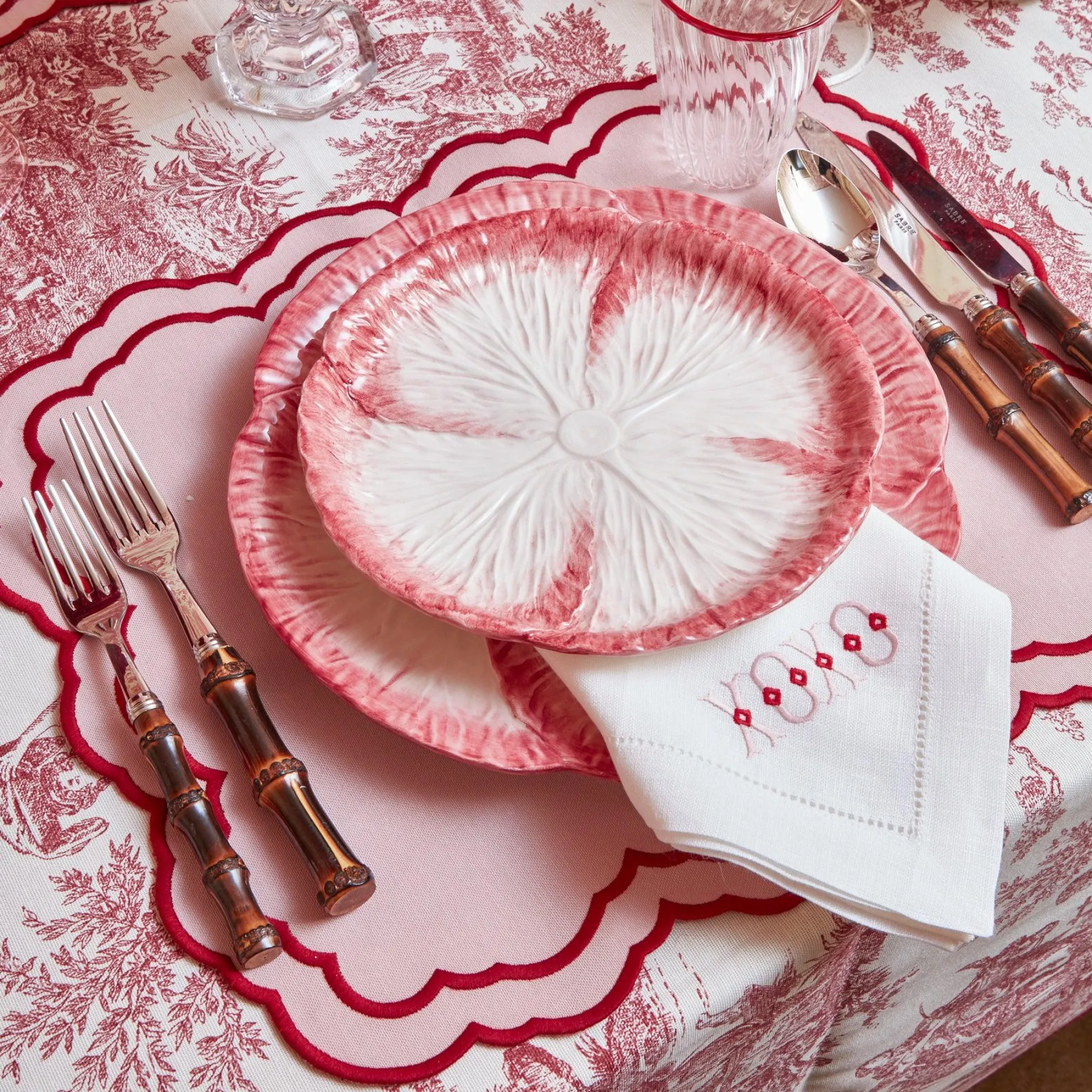 pink_capri_lettuce_starte_1-2.webp Online Pink Capri Lettuce Starter Plate (Set Of 4) Crockery Sets