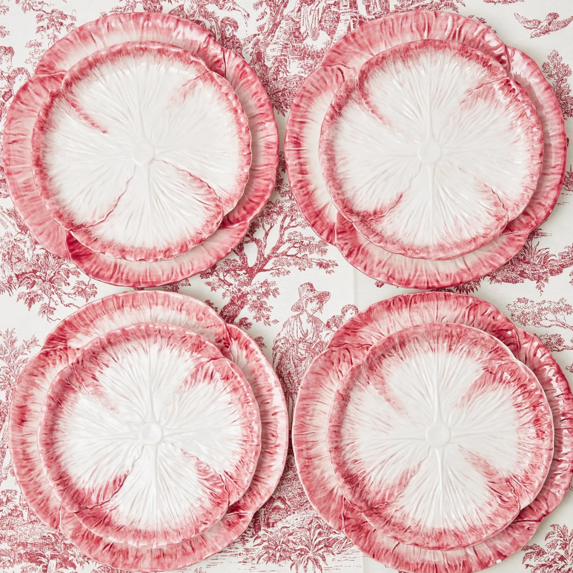 pink_capri_lettuce_starte_12-2.webp Online Pink Capri Lettuce Starter Plate (Set Of 4) Crockery Sets