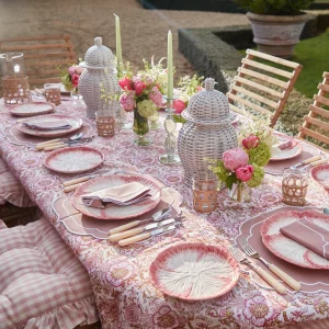 Fashion Pink Capri Lettuce Starter Plate (Set Of 4) Starter Plates