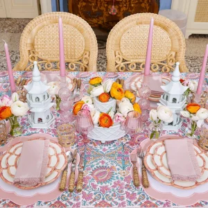 Flash Sale Pink Fringe Napkins (Set Of 4) Napkins