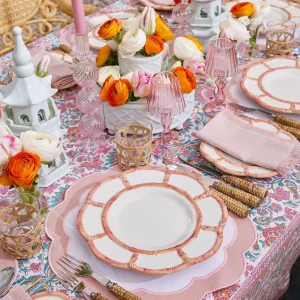 Flash Sale Pink Fringe Napkins (Set Of 4) Napkins