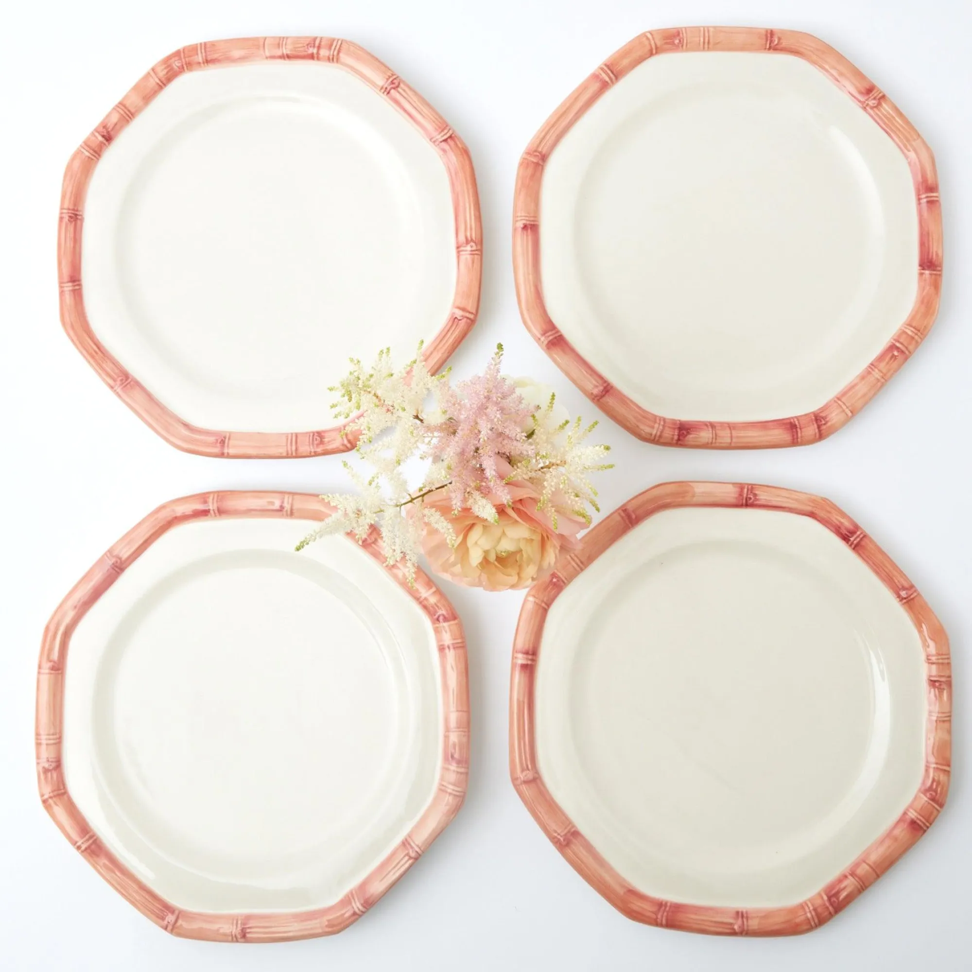 pink_geometric_bamboo_din_0-1.webp New Pink Geometric Bamboo Dinner Plate (Set Of 4) Crockery Sets