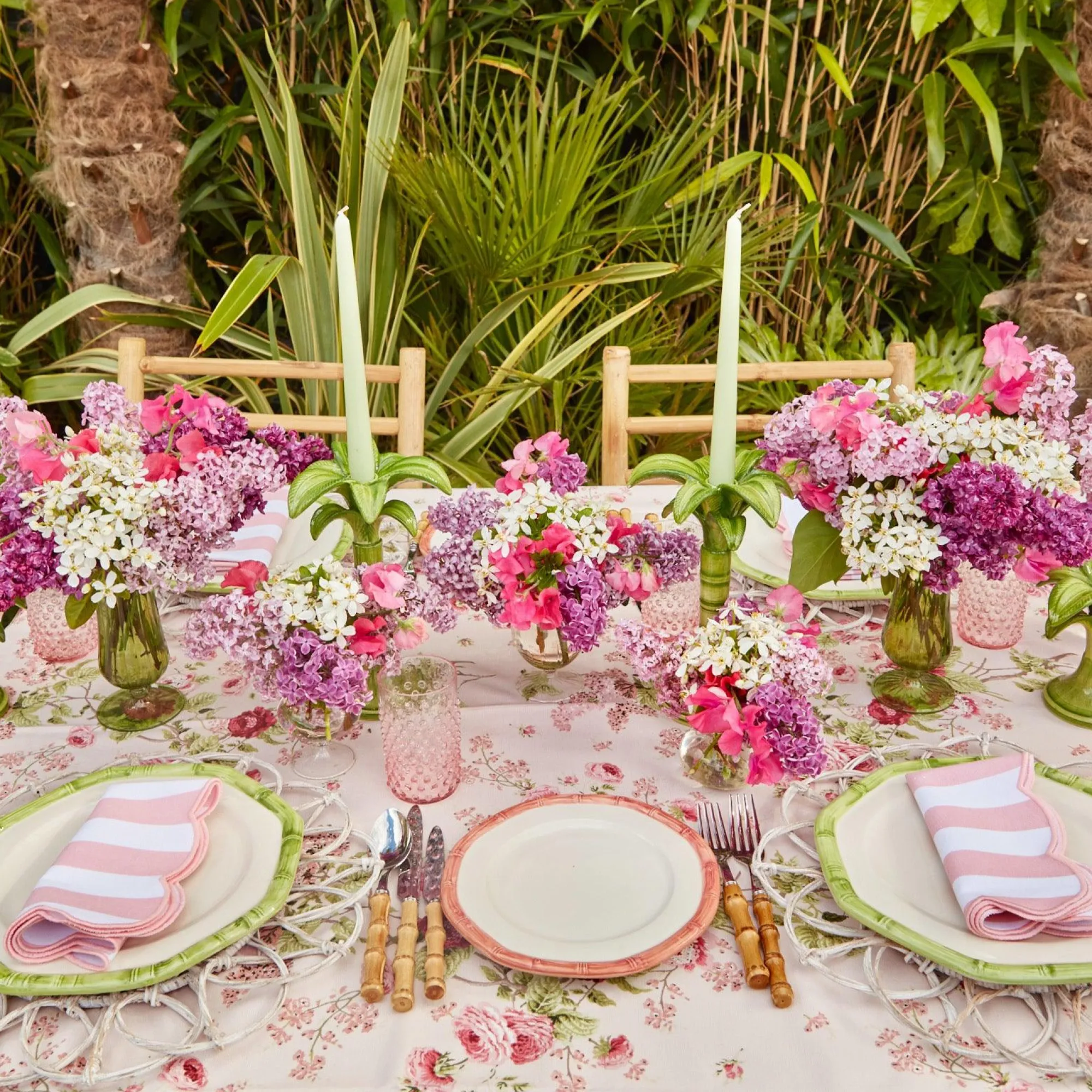 pink_geometric_bamboo_sta_1-3.webp Hot Pink Geometric Bamboo Starter Plate Starter Plates