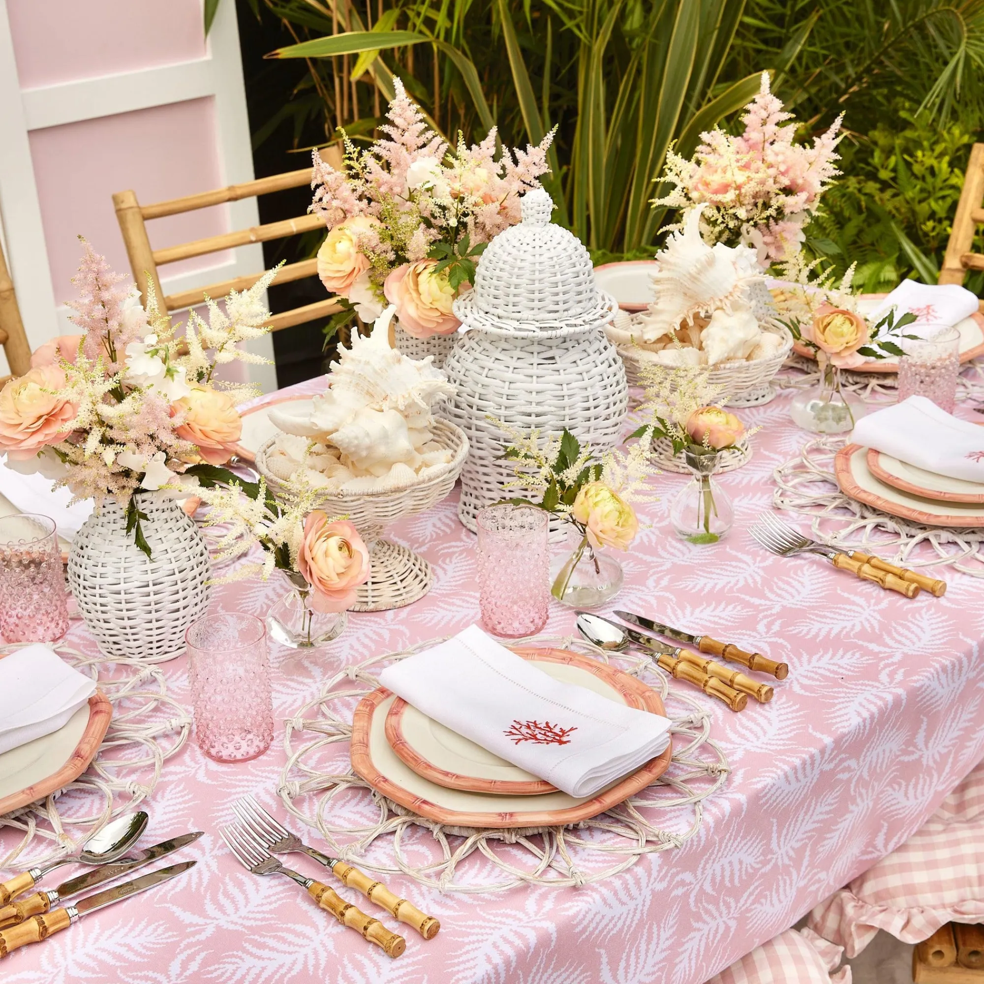 pink_geometric_bamboo_sta_12.webp Outlet Pink Geometric Bamboo Starter Plate Bamboo Crockery