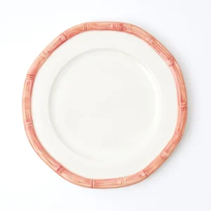 Best Sale Pink Geometric Bamboo Starter Plate (Set Of 4) Starter Plates