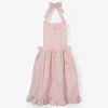 Sale Pink Leopard Frilled Apron Aprons & Robes