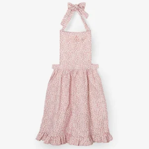 Sale Pink Leopard Frilled Apron Aprons & Robes