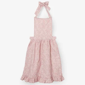 Sale Pink Leopard Frilled Apron Aprons & Robes