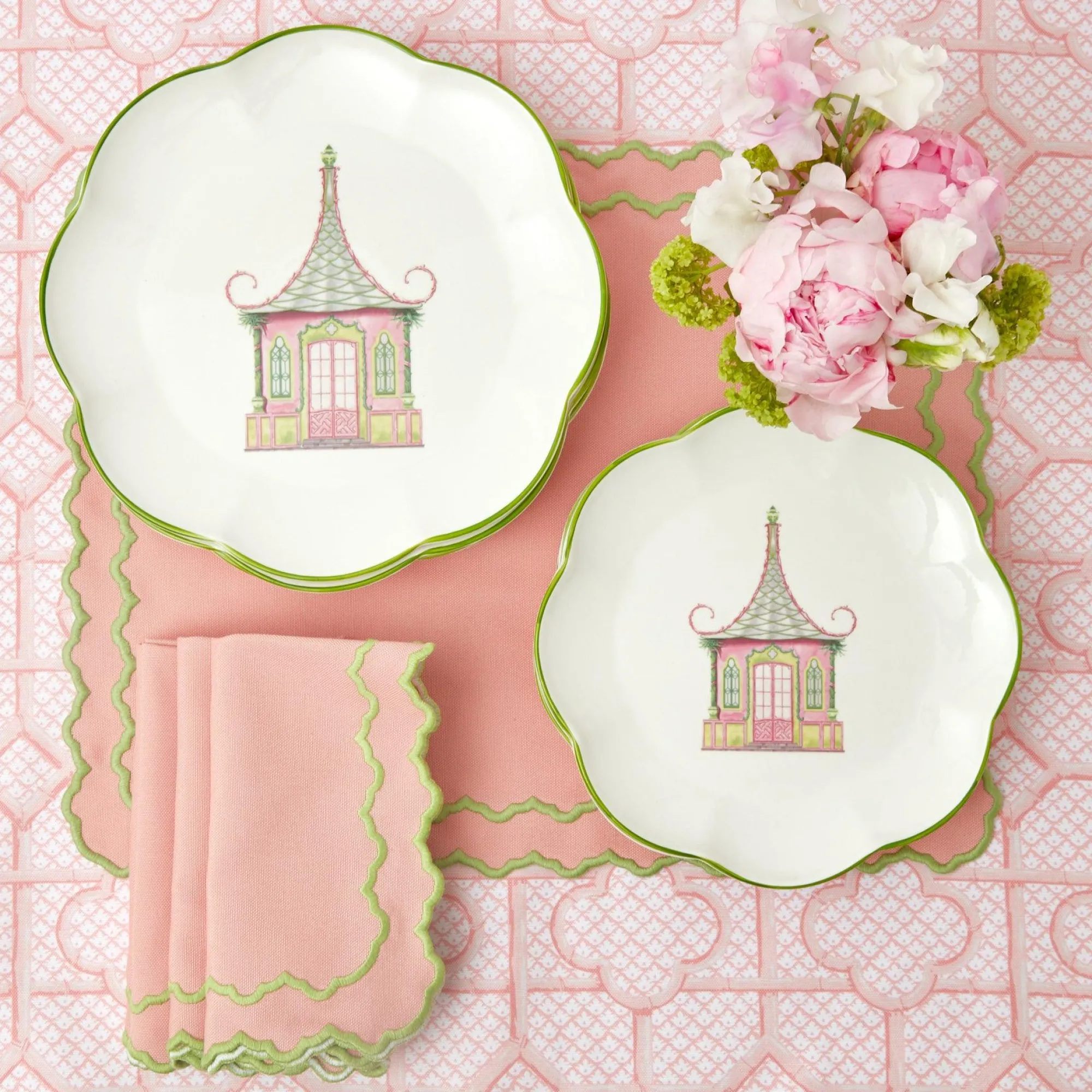 pink_penelope_napkins_set_8.webp Shop Pink Penelope Napkins (Set Of 4) Napkins