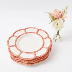 Sale Pink Petal Bamboo Dinner Plates (Set Of 4) Dinner Plates