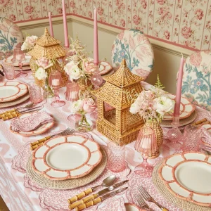 Best Pink Petal Bamboo Dinner Plates (Set Of 4) Crockery Sets