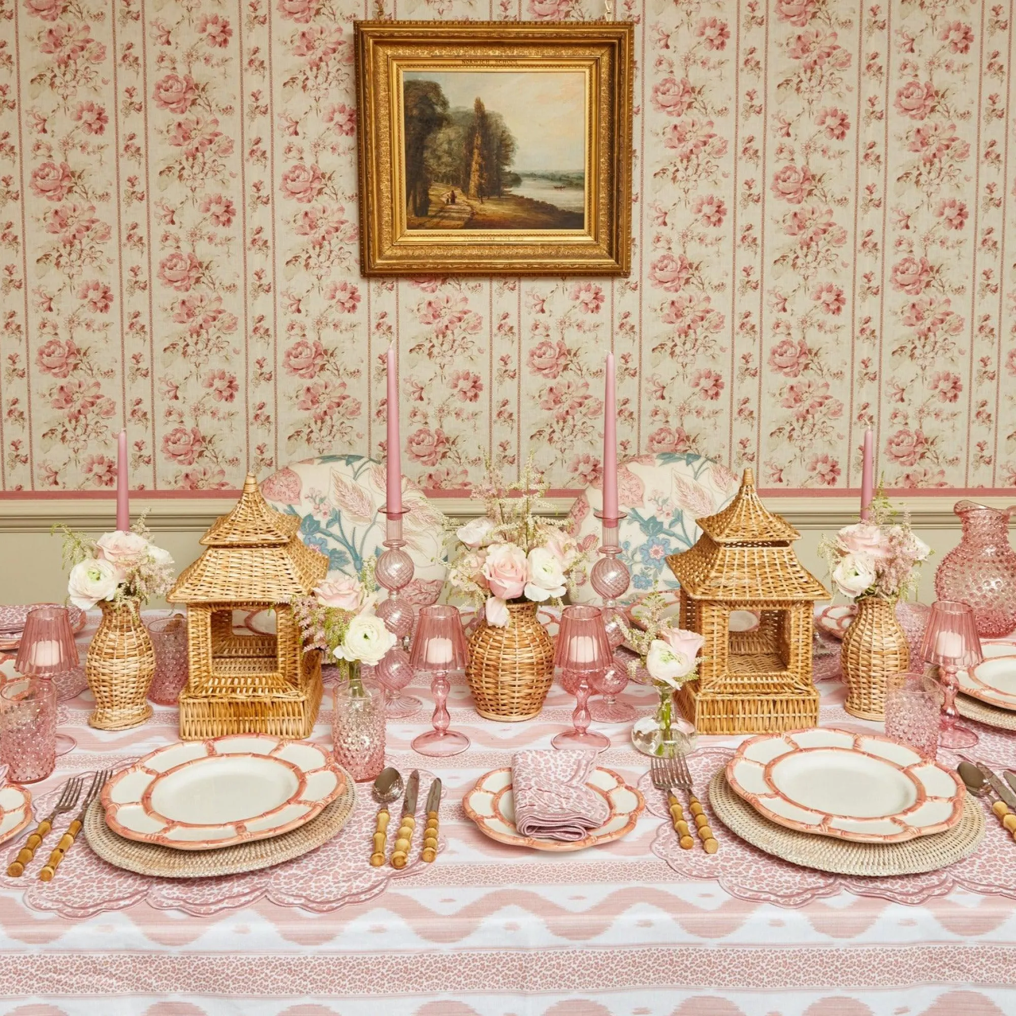 pink_petal_bamboo_dinner__7-3.webp Sale Pink Petal Bamboo Dinner Plates (Set Of 4) Dinner Plates