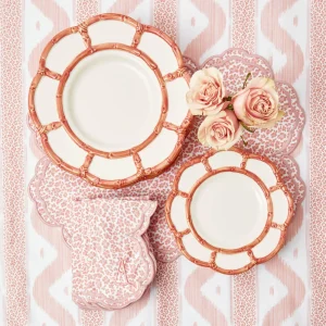 Sale Pink Petal Bamboo Dinner Plates (Set Of 4) Dinner Plates