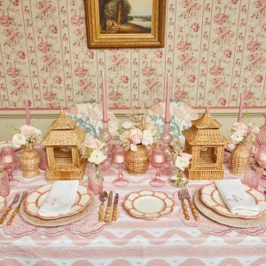 Online Pink Petal Bamboo Starter Plates (Set Of 4) Crockery Sets