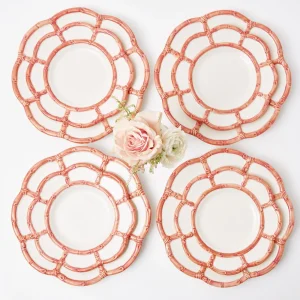 Flash Sale Pink Petal Bamboo Starter Plate Starter Plates
