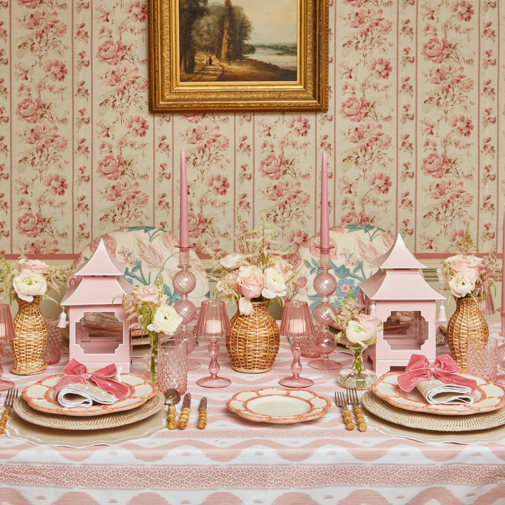 pink_petal_bamboo_starter_19-3.webp Shop Pink Petal Bamboo Starter Plates (Set Of 4) Starter Plates