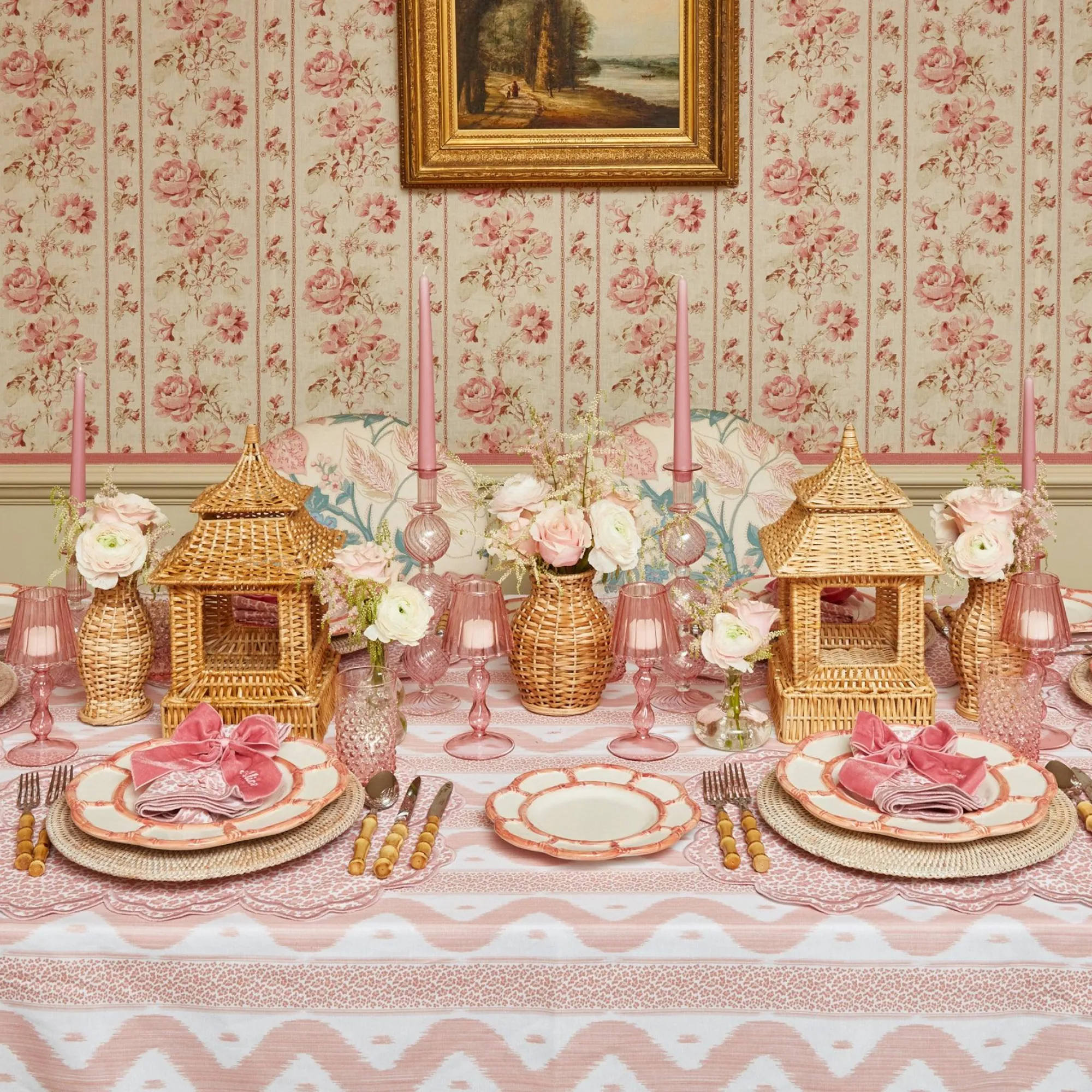 pink_petal_bamboo_starter_7-3.webp Shop Pink Petal Bamboo Starter Plates (Set Of 4) Starter Plates