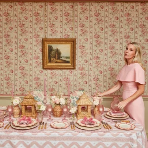 Online Pink Petal Bamboo Starter Plates (Set Of 4) Crockery Sets