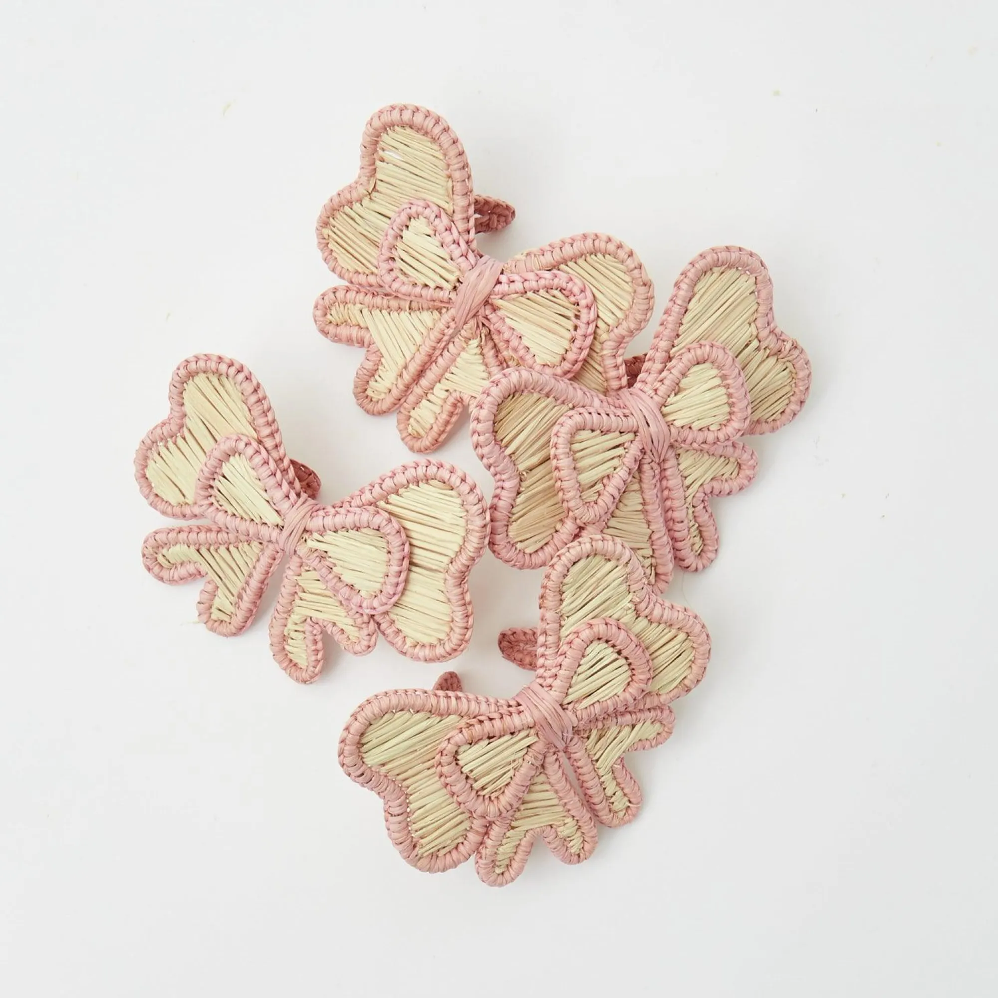 pink_rattan_napkin_bow_se_0-1.webp Store Pink Rattan Napkin Bow (Set Of 4) Napkin Rings, Bows & Wreaths