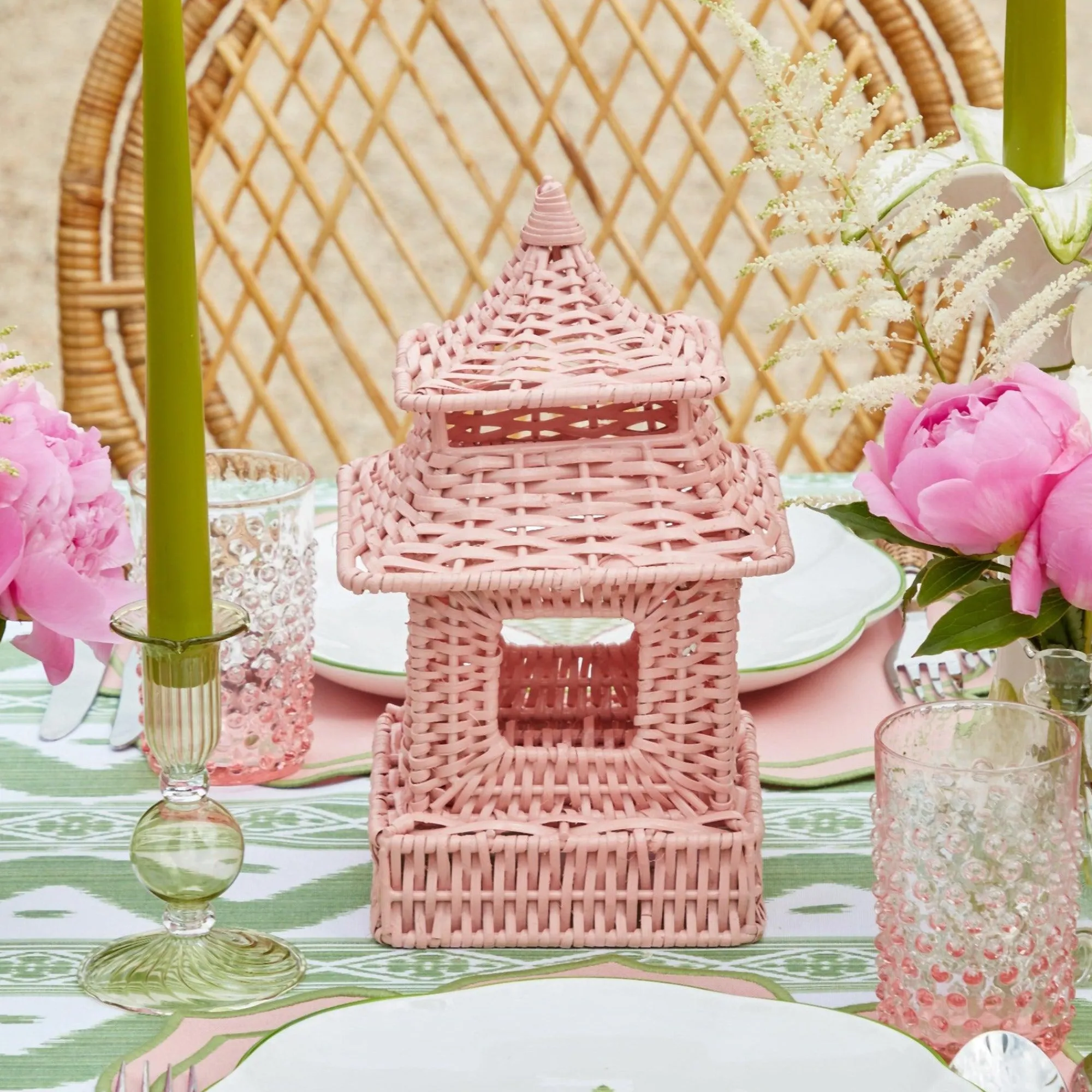pink_rattan_pagoda_lanter_4-2.webp New Pink Rattan Pagoda Lantern Set Pagodas & Lanterns