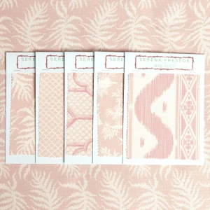 Discount Pink Trailing Ferns Fabric Serena Fresson Fabrics